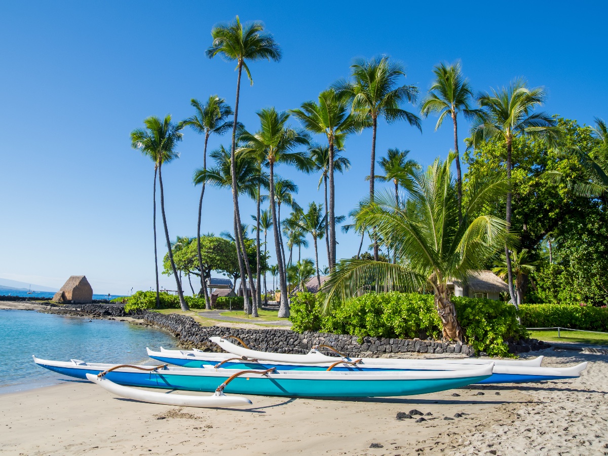 Beach in Kona, Hawaii, USA