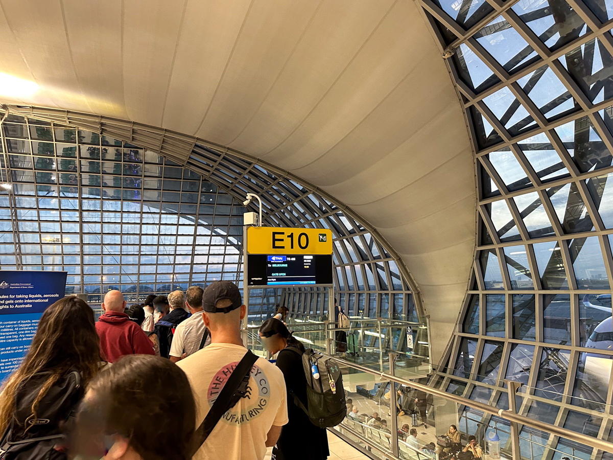 LAGs check when boarding a flight to Australia at Bangkok (BKK)