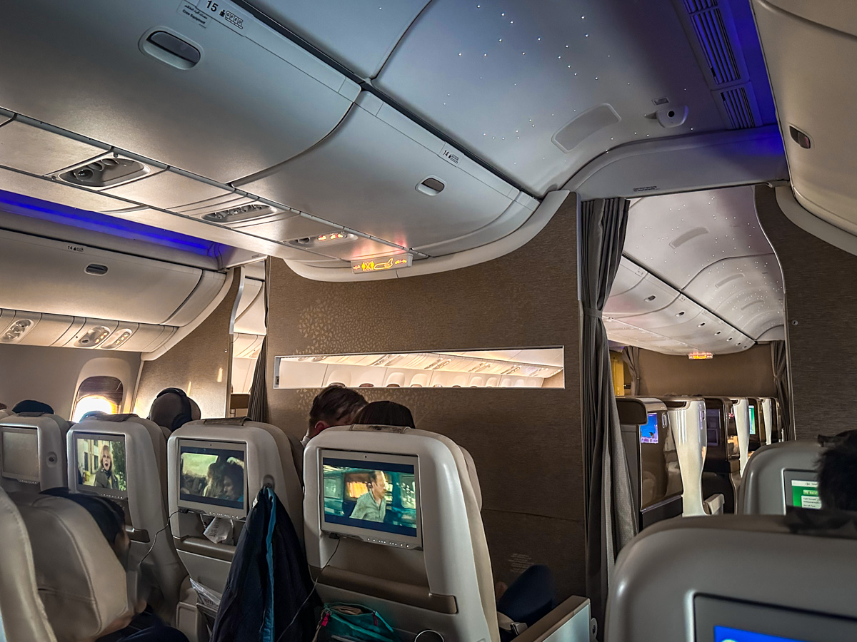 Emirates Boeing 777-300ER Premium Economy cabin