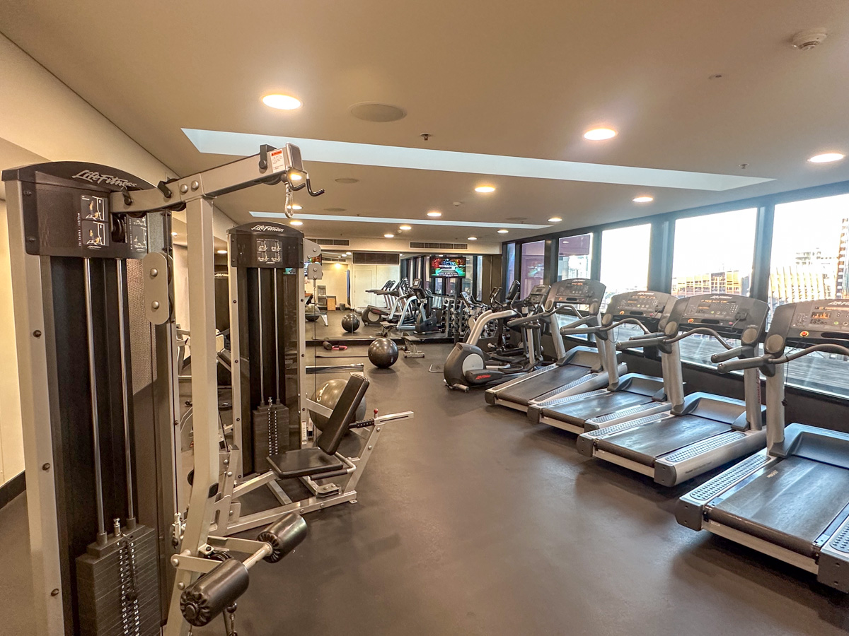 Hotel gym/fitness centre at Intercontinental Melbourne