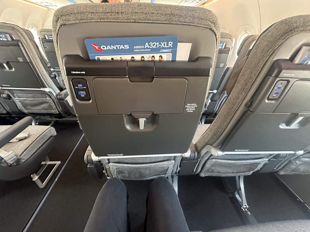 Economy legroom on the Qantas A321XLR