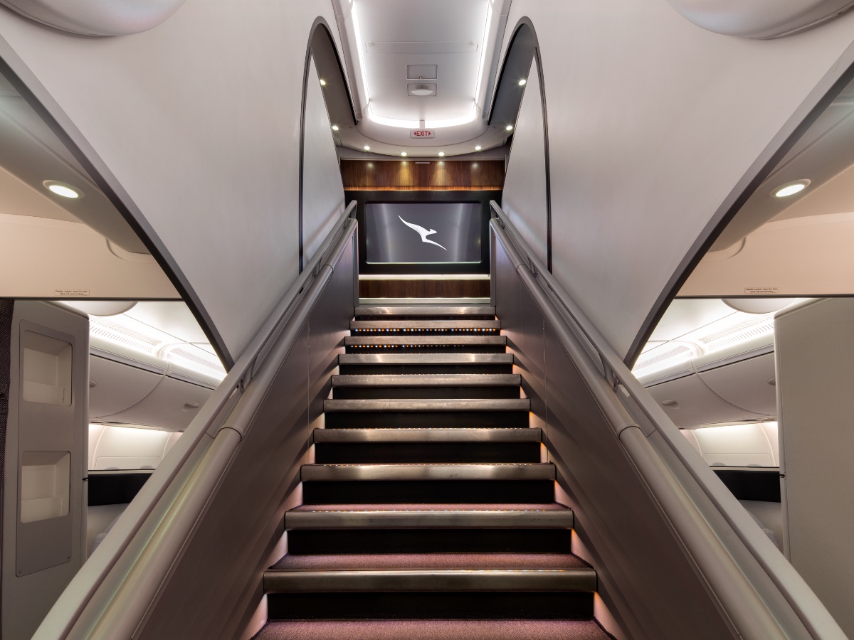Qantas A380 staircase