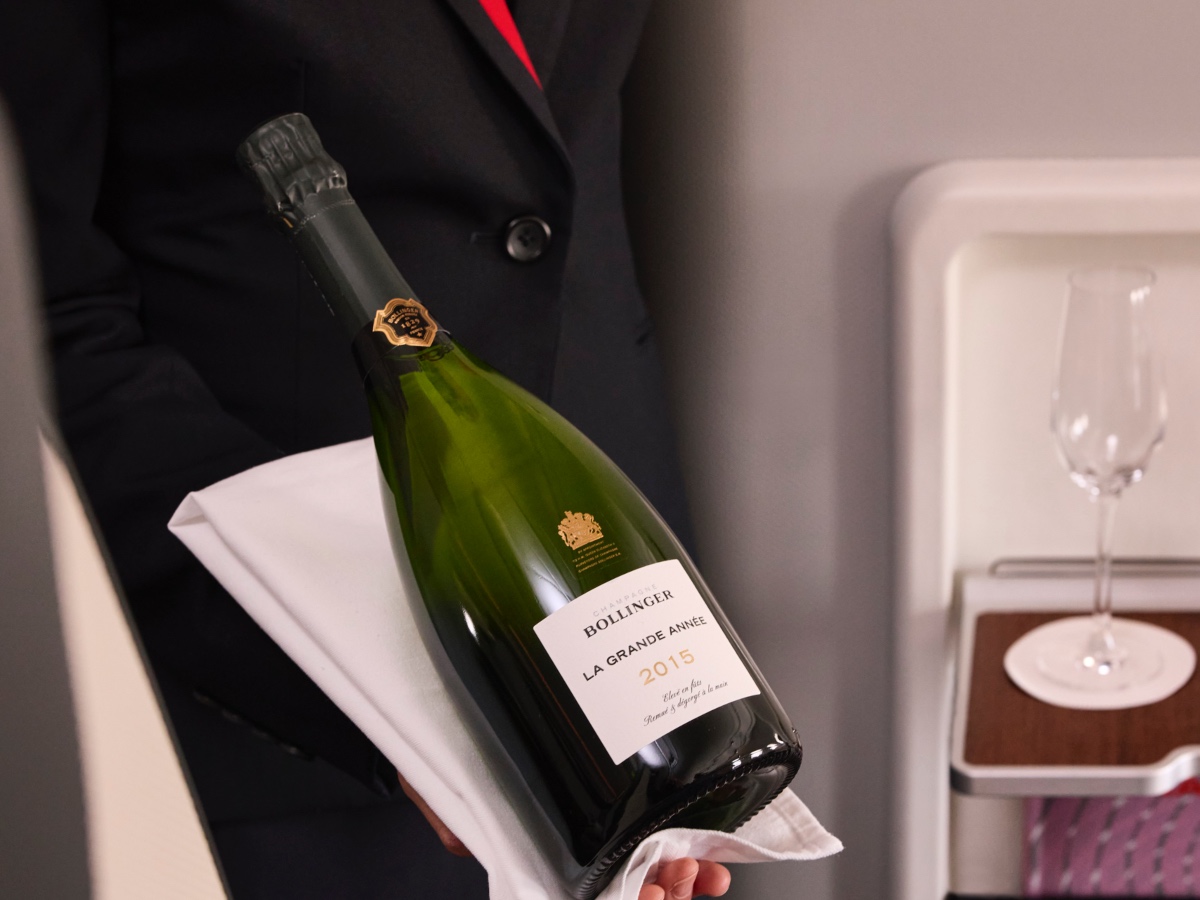 Bollinger La Grande Année 2015 in Qantas First