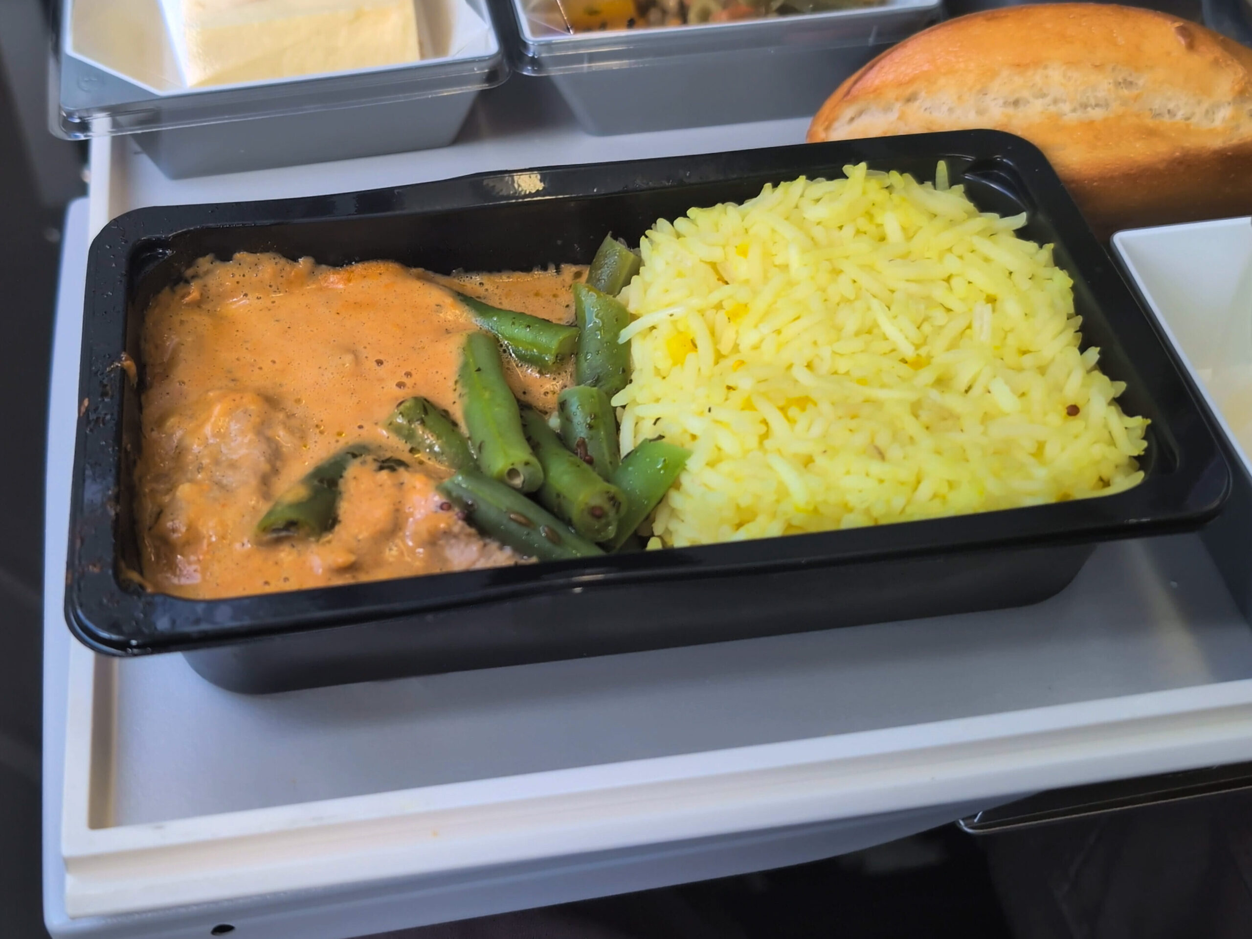 Malaysia Airlines Economy Class lunch meal