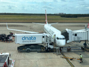 Qantas Boeing 737-800 at Brisbane Airport