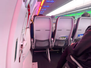 Viva Airbus A321neo legroom in row 30