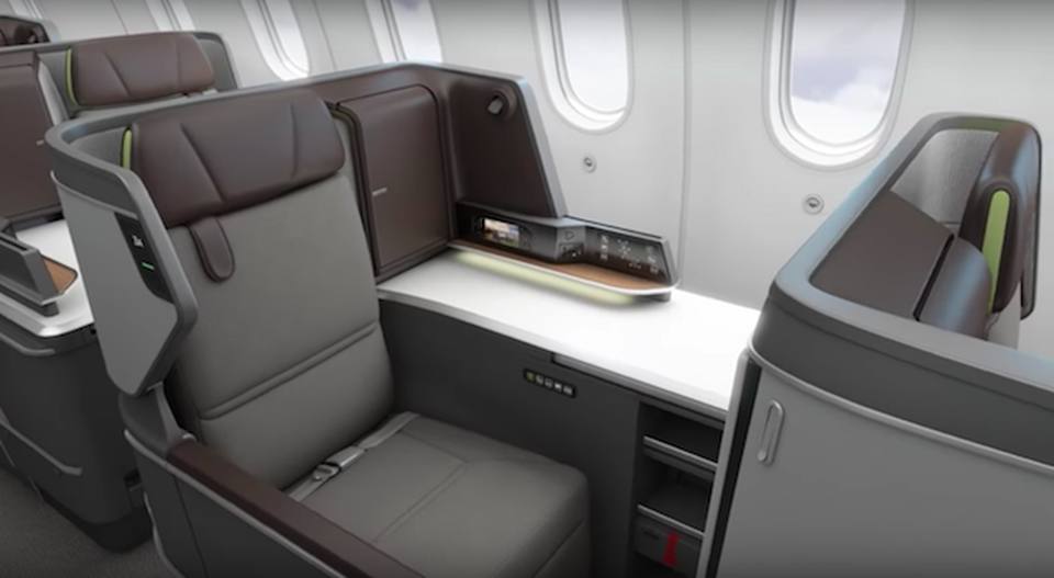 EVA Air 787-10 business class