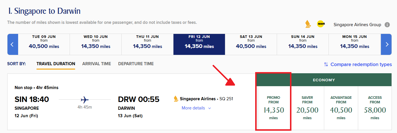 Singapore Airlines Spontaneous Escapes for travel in June 2026.