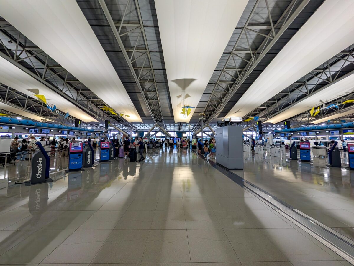 Kansai International Airport is the main international airport at Osaka