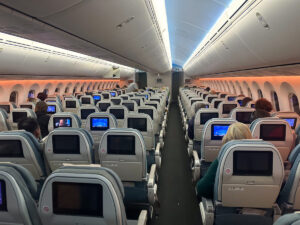 Royal Brunei Boeing 787 Economy cabin