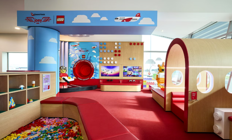 Qantas Club Sydney with LEGO zone