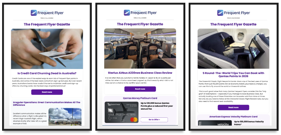 AFF Gazette email clips