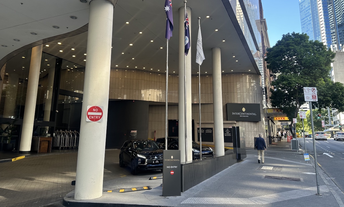 InterContinental Brisbane hotel entrance