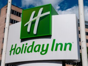 Holiday Inn Preston sign, an IHG hotel