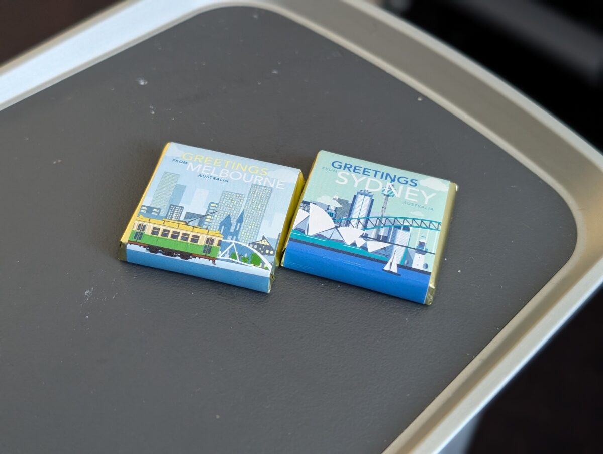 Jetstar chocolates handed out before landing in Melbourne